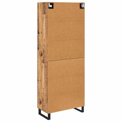 Skåp med låda 2 pcs Gammalt trä 69,5 x 34 x 180 cm