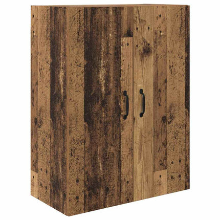 Skåp med låda Gammalt trä 69,5 x 34 x 180 cm Konstruerat trä