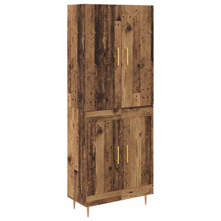 Skåp Gammalt trä 69,5 x 34 x 180 cm Konstruerat trä