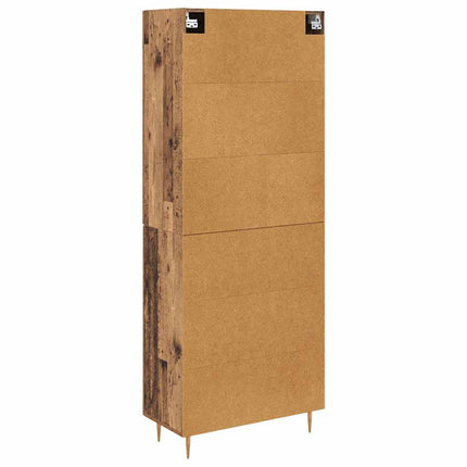 Skåp Gammalt trä 69,5 x 34 x 180 cm Konstruerat trä