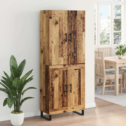 Skåp 2 pcs Gammalt trä 69,5 x 34 x 180 cm