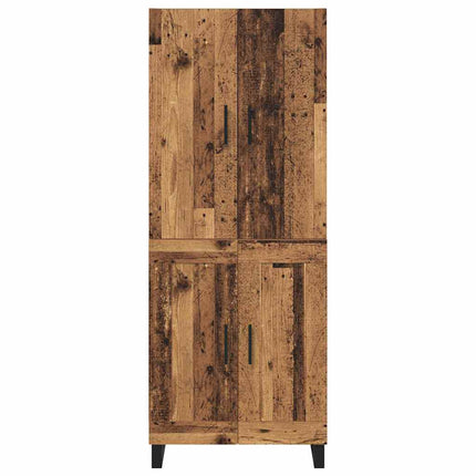 Skåp 2 pcs Gammalt trä 69,5 x 34 x 180 cm
