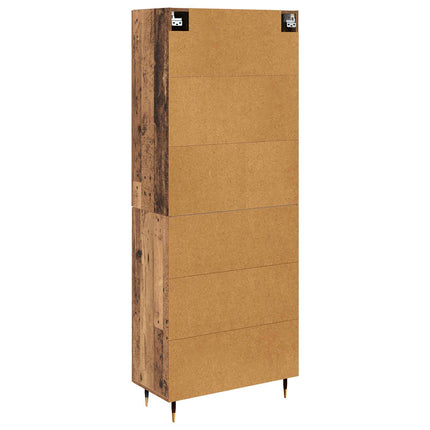 Skåp Gammalt trä 69,5 x 34 x 180 cm Konstruerat trä