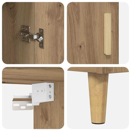Skåp Artisan Ek 69,5 x 32,5 x 180 cm Konstruerat trä