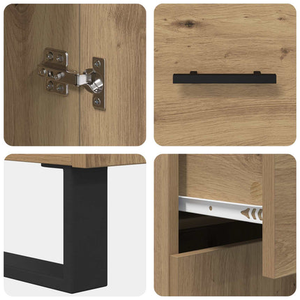 Skåp 2 pcs Artisan Ek 69,5 x 34 x 180 cm Konstruerat trä