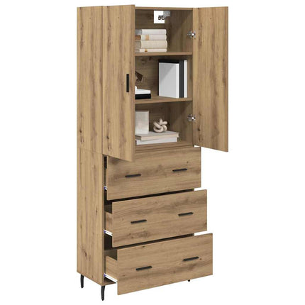 Skåp 2 pcs Artisan Ek 69,5 x 34 x 180 cm Konstruerat trä
