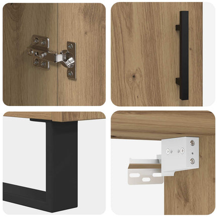 Skåp 2 pcs Artisan Ek 69,5 x 34 x 180 cm Konstruerat trä
