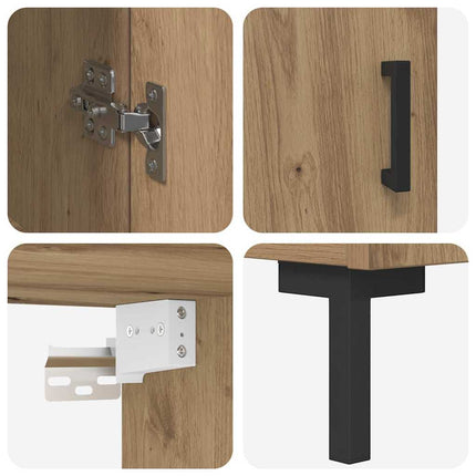Skåp 2 pcs Artisan Ek 69,5 x 34 x 180 cm Konstruerat trä