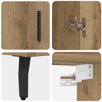 Skåp 2 pcs Artisan Ek 69,5 x 32,5 x 180 cm Konstruerat trä