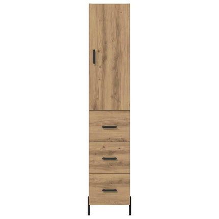 Skåp med låda Artisan Ek 34,5 x 34 x 180 cm Konstruerat trä