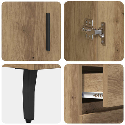 Skåp 2 pcs Artisan Ek 69,5 x 34 x 180 cm Konstruerat trä