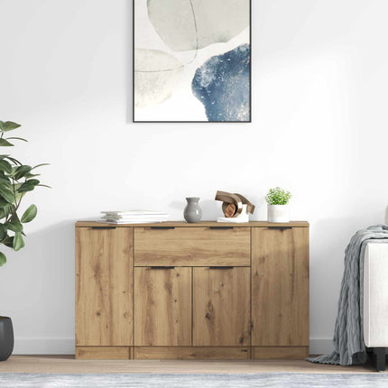 Sideboard 3 st Artisan Ek 120 x 30 x 70 cm Konstruerat trä