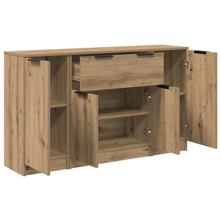 Sideboard 3 st Artisan Ek 120 x 30 x 70 cm Konstruerat trä