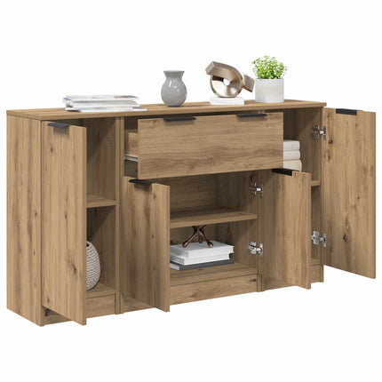 Sideboard 3 st Artisan Ek 120 x 30 x 70 cm Konstruerat trä