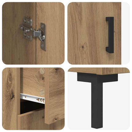 Skåp 2 pcs Artisan Ek 69,5 x 34 x 180 cm Konstruerat trä