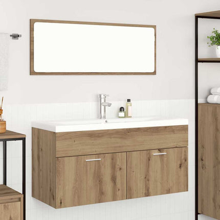 Badrumsskåp Artisan Ek 100 x 38,5 x 46 cm Konstruerat trä