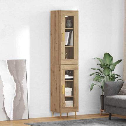 Skåp 2 pcs Artisan Ek 34,5 x 34 x 180 cm Konstruerat trä
