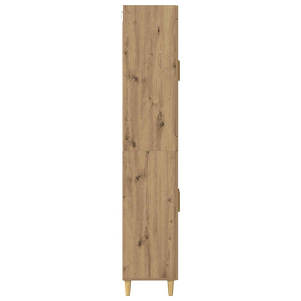 Skåp Artisan Ek 69,5 x 34 x 180 cm Konstruerat trä och glas