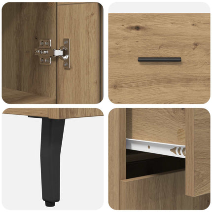 Skåp 2 pcs Artisan Ek 69,5 x 34 x 180 cm Konstruerat trä