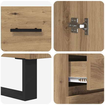 Skåp 2 pcs Artisan Ek 69,5 x 34 x 180 cm Konstruerat trä
