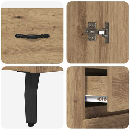 Skåp 2 pcs Artisan Ek 69,5 x 34 x 180 cm Konstruerat trä