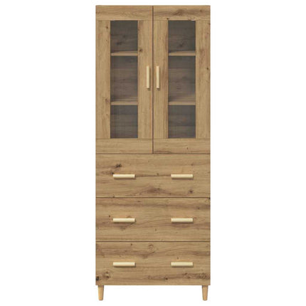 Skåp Artisan Ek 69,5 x 34 x 180 cm Konstruerat trä och glas