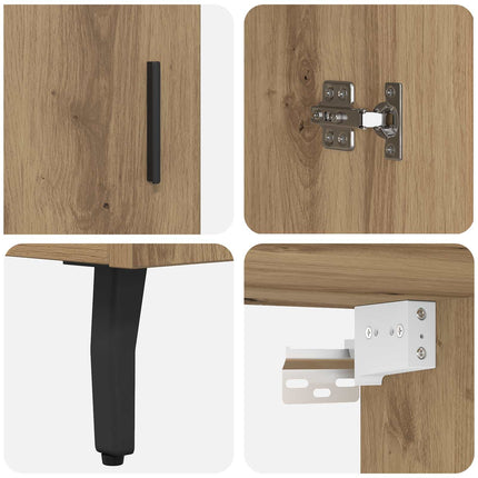 Skåp 2 pcs Artisan Ek 69,5 x 32,5 x 180 cm Konstruerat trä