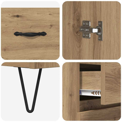 Skåp 2 pcs Artisan Ek 69,5 x 34 x 180 cm Konstruerat trä