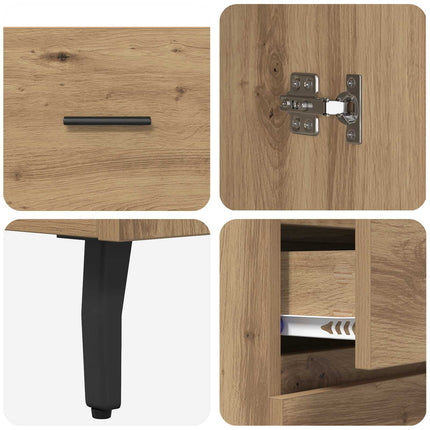 Skåp 2 pcs Artisan Ek 69,5 x 34 x 180 cm Konstruerat trä