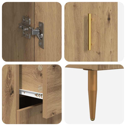 Skåp 2 pcs Artisan Ek 69,5 x 34 x 180 cm Konstruerat trä