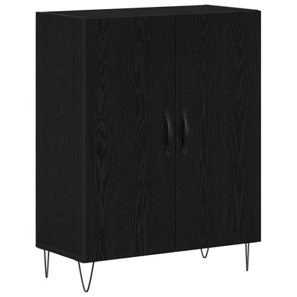 Skåp Svart Ek 69,5 x 34 x 180 cm Konstruerat trä