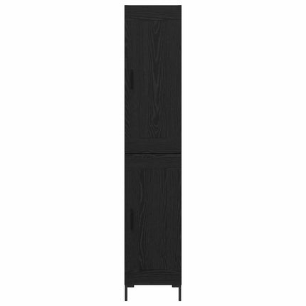 Skåp Svart Ek 34,5 x 34 x 180 cm Konstruerat trä