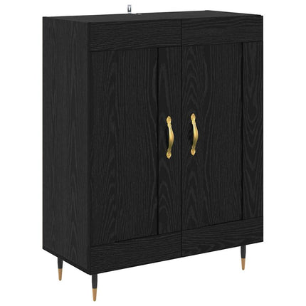 Skåp Svart ek 69,5 x 34 x 180 cm Konstruerat trä