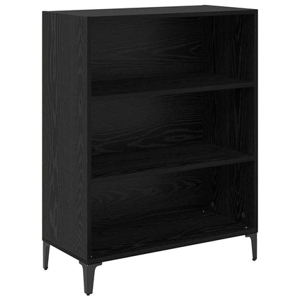 Skåp Svart Ek 69,5 x 34 x 180 cm Konstruerat trä