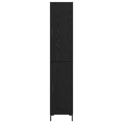 Skåp Svart Ek 34,5 x 34 x 180 cm Konstruerat trä