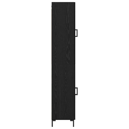 Skåp Svart Ek 34,5 x 34 x 180 cm Konstruerat trä