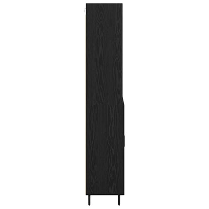 Skåp Svart ek 69,5 x 34 x 180 cm Konstruerat trä