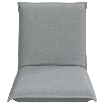 Justerbar golvstol Ljusgrå Tyg
