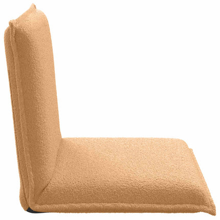 Justerbar golvstol Beige Sjöfåls tyg