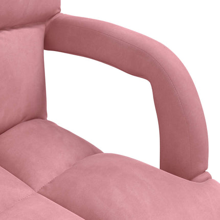 Justerbar golvstol Rosa Sammet