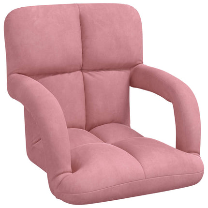Justerbar golvstol Rosa Sammet