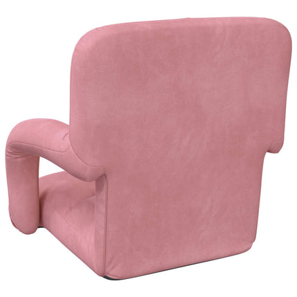 Justerbar golvstol Rosa Sammet