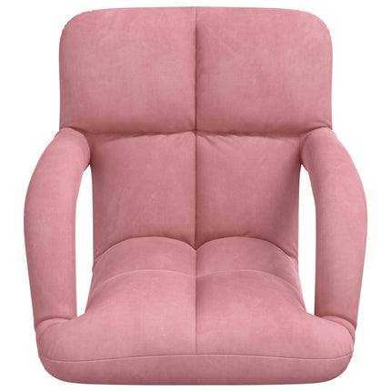 Justerbar golvstol Rosa Sammet