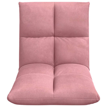 Justerbar golvstol Rosa Sammet