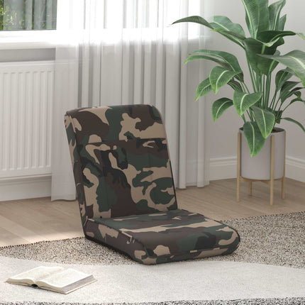 Justerbar golvstol Armégrön Tyg