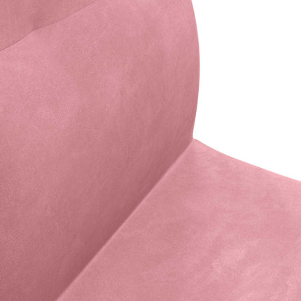 Justerbar golvstol Rosa Sammet