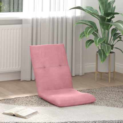 Justerbar golvstol Rosa Sammet