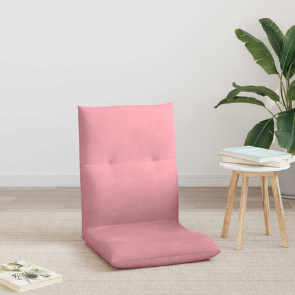 Justerbar golvstol Rosa Sammet