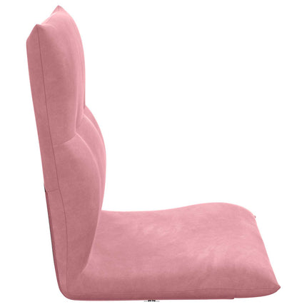 Justerbar golvstol Rosa Sammet