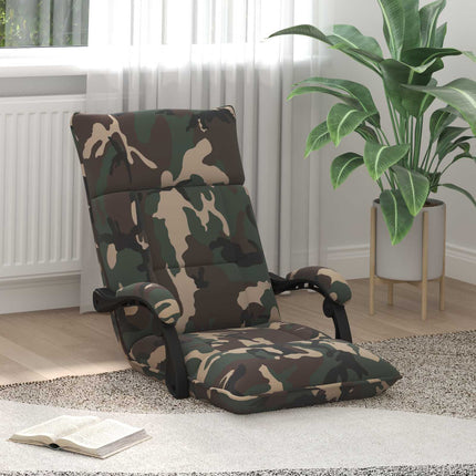 Justerbar golvstol Armégrön Tyg